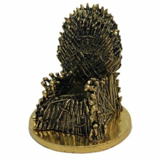  Game of Thrones KUZO Diecast Mini Replica Iron Throne Gold Variant SDCC 2019  Trónok Harca Vastrón Mini Replika 5 cm Új, Bontatlan játékfigura