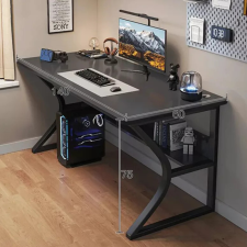 Gamer asztal minőségi íróasztal fekete 140x60x75 cm OTC-B2 íróasztal