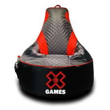  Gamer babzsákfotel fekete-piros, 90*90*100 cm bútor