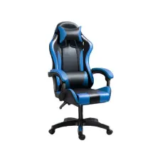  Gamer forgószék párnákkal - Fekete-kék forgószék