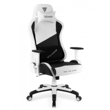 Gamer szék SENSE7 Spellcaster Senshi Edition nagy méret XL fotel, fehér forgószék