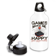  Games make me happy - Fémkulacs kulacs, kulacstartó