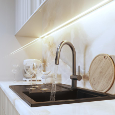 Gamma Ana konyhai csaptelep gun grey, beépíthető csaptelep