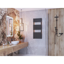 Gamma Design classic törölközőszárító radiátor 50cm x 120cm, fekete fűtőtest, radiátor