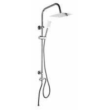 Gamma Zen1 zuhanyszett Slim esőztető szögletes zuhanyfejjel króm, beépíthető csaptelep