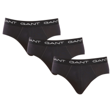 Gant 3PACK Fekete Gant férfi slip alsónadrág (900013001-005) L
