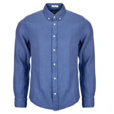 Gant Hosszú ujjú ingek REG GMNT DYED LINEN SHIRT Kék EU XXL
