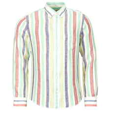 Gant Hosszú ujjú ingek REG MULTISTRIPE LINEN SHIRT Sokszínű EU XXL