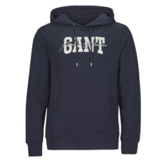 Gant Pulóverek ARCH SCRIPT HOODIE Tengerész EU S