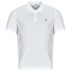 Gant Rövid ujjú galléros pólók REG SHIELD SS PIQUE POLO Fehér EU XL