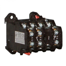 Ganz KK GANZ KK DL00-52d 3 pólusú mágneskapcsoló, 2 beépített záró és 2 nyitó (egyik késleltetett) átlapolt elmozdulású segédérintkezővel, 110V (AC), 4kW (AC-3 400V), 54×59×94mm ( GANZ 200-3806-030-DL ) villanyszerelés