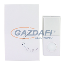 GAO 0082420103 Csengő, vezeték nélküli, 200m,fehér csengő