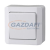 GAO 0326H "Nova" csengőnyomó, falon kívüli, fehér, 230V, 10A