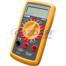 GAO 0654H Digitális mérőkészülék, szakadásvizsgálóval, fekete / sárga mérőműszer