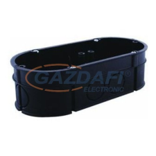 GAO 18331 kettes szerelvénydoboz, 2-es, fekete, 145x75x45mm villanyszerelés