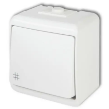 GAO 22051 Aquastar keresztkapcsoló, fehér IP44 villanyszerelés