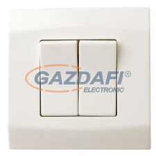 GAO 3276H "Wave" csillárkapcsoló kerettel, süllyesztett, fehér, 230V, 10A villanyszerelés