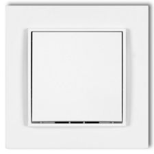 GAO 4103H MINI nyomógomb, kerettel, fehér színben villanyszerelés