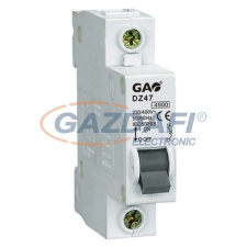 GAO 5907H Kismegszakító 1P 40A B, 4,5kA, fehér villanyszerelés