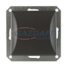 GAO 8710H OPAL süllyesztett egypólusú kapcsoló keret nélkül, grafit villanyszerelés