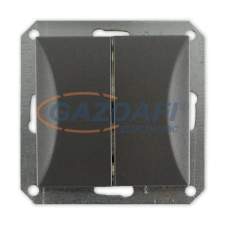 GAO 8711H OPAL süllyesztett csillárkapcsoló keret nélkül, grafit villanyszerelés