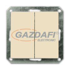 GAO 8723H OPAL süllyesztett dupla váltókapcsoló keret nélkül, bézs villanyszerelés