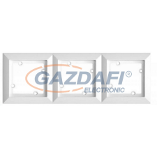 GAO 8731H OPAL süllyesztett keret, 3-as, fehér villanyszerelés