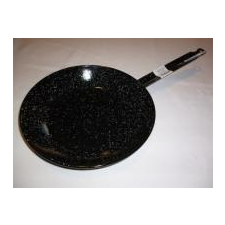 Garcima 24 cm-es zománcozott nyeles serpenyő, szeletsütő edény