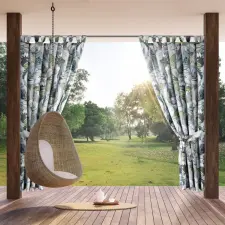  Garden20 vízálló kerti függöny elkötővel Zöld 155x240 cm lakástextília
