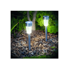 Garden Of Eden 11702A LED-es kültéri szolárlámpa, fém, hidegfehér, 30cm kültéri világítás