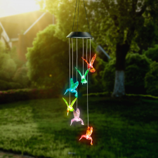 Garden Of Eden Felakasztható szolár lámpa - kolibri - RGB LED-del - 78 x 12,5 cm kültéri világítás