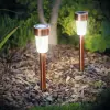 Garden Of Eden LED-es kültéri szolár lámpa 300 x 45 mm fém, rozéarany