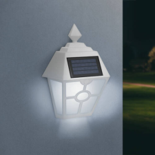 Garden Of Eden LED-es szolár fali lámpa - fehér, hidegfehér - 14 x 6,2 x 19 cm kültéri világítás