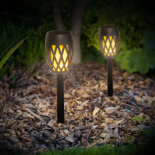 Garden Of Eden Leszúrható LED szolár - láng hatással - 8,5 x 29 (+11) cm kültéri világítás
