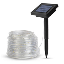 Garden Of Eden Napelemes kültéri LED fénykábel (4.9m/50 LED) meleg fehér kültéri világítás