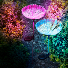 Garden Of Eden Száloptikás szolár medúza - 80 cm - színes LED (11755) kültéri világítás