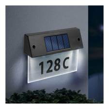 Garden Of Eden Szolár házszámfény - átlátszó plexi - hidegfehér LED - 18 x 20 cm kültéri világítás