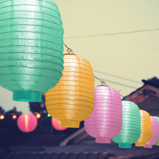 Garden Of Eden Szolár lampion - 3 színben - hidegfehér LED - 21 cm kültéri világítás