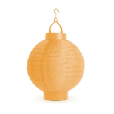 Garden Of Eden Szolár lampion, narancssárga, hidegfehér LED, 21 cm, 11399F_OR kültéri világítás