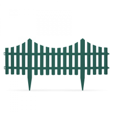 Garden Of Eden Virágágyás szegély, kerítés - 60x23 cm - zöld (11468K) kerti dekoráció