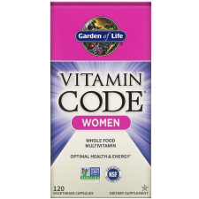 Garden of Life Vitamin Code, Whole Food Multivitamin nőknek, 120 db, Garden of Life vitamin és táplálékkiegészítő