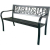 GardenLine elegáns Kerti pad 125x53x77cm - Tulipán #fekete