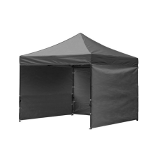  GardenLine kerti pavilon 3 oldalfallal - szürke - 3 x 3 m kerti bútor