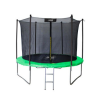  GardenLine kerti trambulin védőhálóval és létrával - zöld - 244 cm