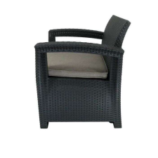 GardenLine Kertibútor szett (3 részes) technorattan anyagból kerti bútor