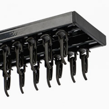 Gardinia Como - Alumínium függönysín szett (antracit) - 2 sor - 240 cm karnis, függönyrúd