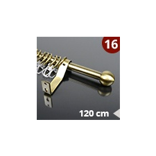 Gardinia Fém karnis szett (16 mm rúd) Kugel - antik réz - 120 cm karnis, függönyrúd