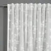 Gardinia Készfüggöny - Ausbrenner, pamutvirág mintával (4352: fehér színű) - 140x245 cm