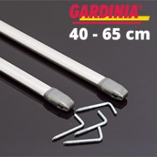 Gardinia Lapos vitrázs pálca - króm - 40-65 cm (2 db) karnis, függönyrúd