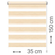 Gardinia Mini zebra roló - sávroló oldalfeszítéssel (Z721 bézs) ablakra: 35x150 cm lakástextília